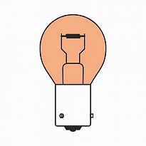Žárovka 12V  PY21W BaU15s ORANGE box
